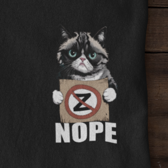 "NOPE" GRUMPY CAT - Regular Shirt