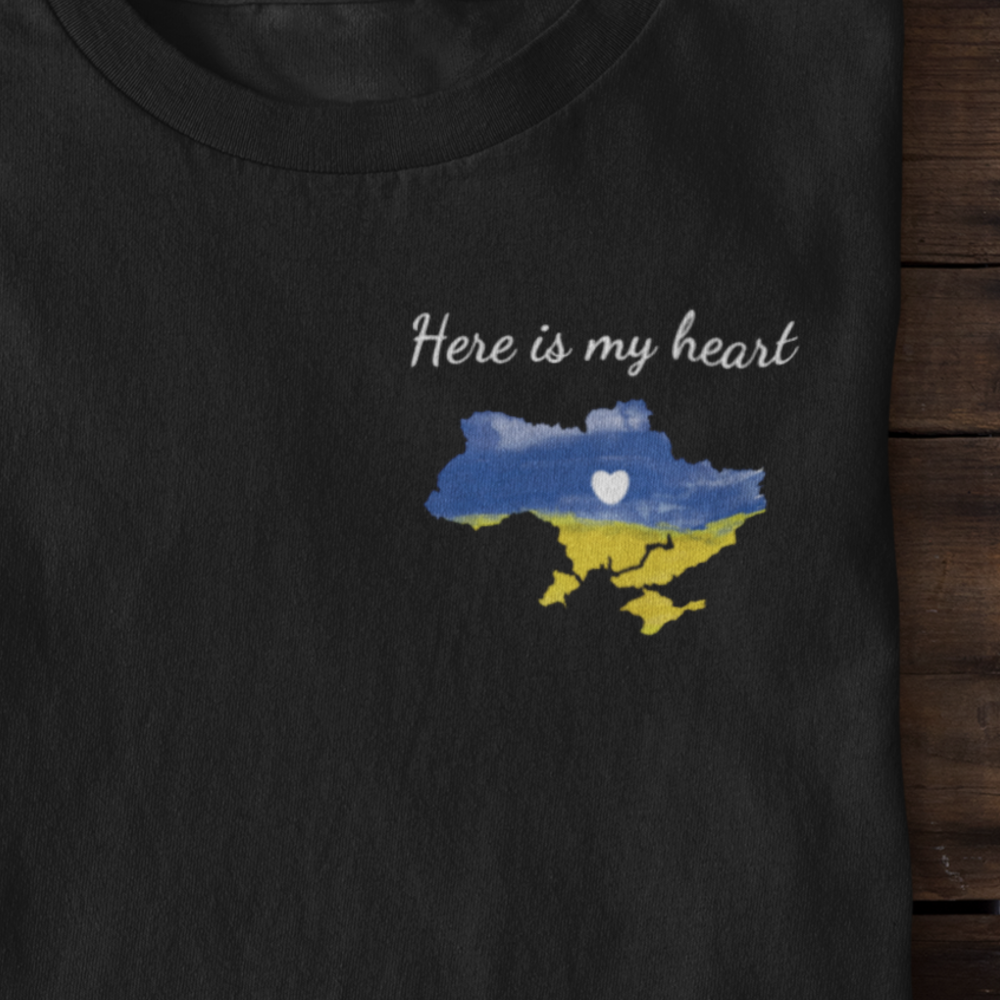 HERE IS MY HEART - футболка великого розміру