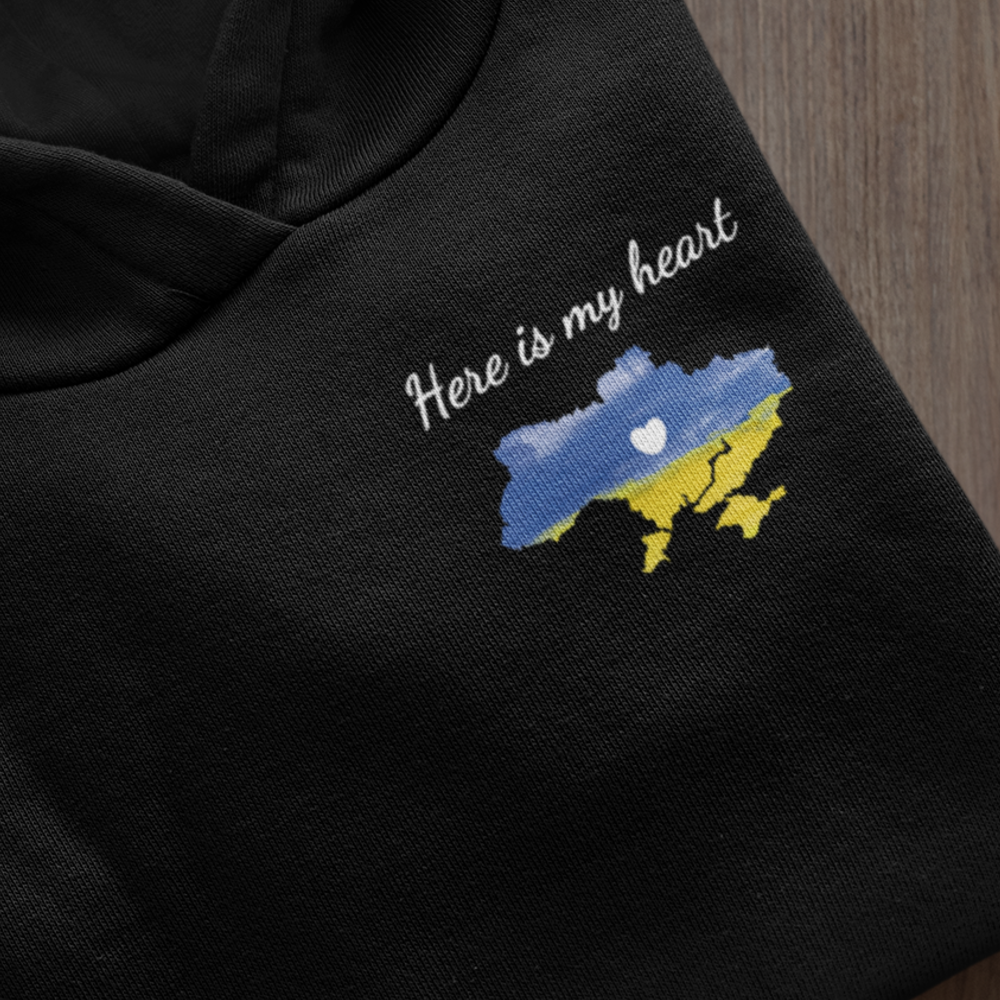 HERE IS MY HEART -  Regular Hoodie