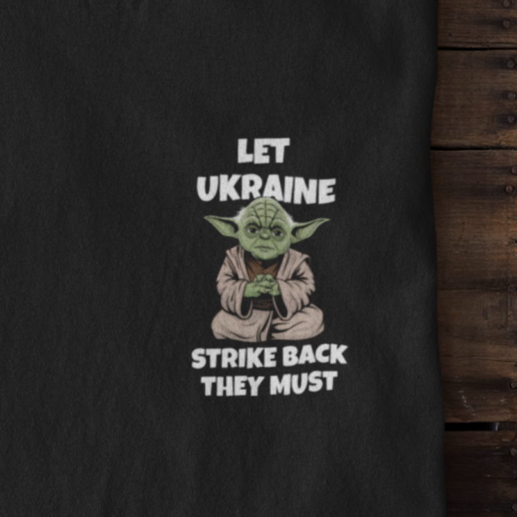 LET UKRAINE STRIKE BACK THEY MUST (small) - Regular Shirt